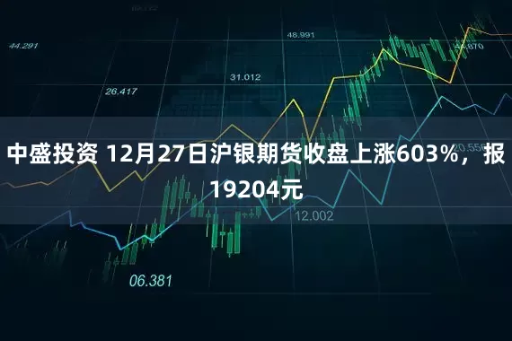 中盛投资 12月27日沪银期货收盘上涨603%，报19204元